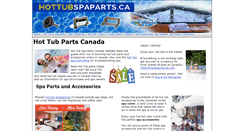 Desktop Screenshot of hottubspaparts.ca