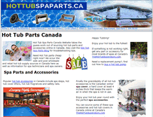 Tablet Screenshot of hottubspaparts.ca